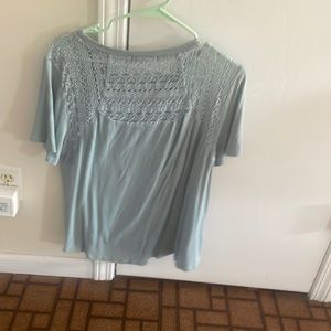 Green lace t shirt